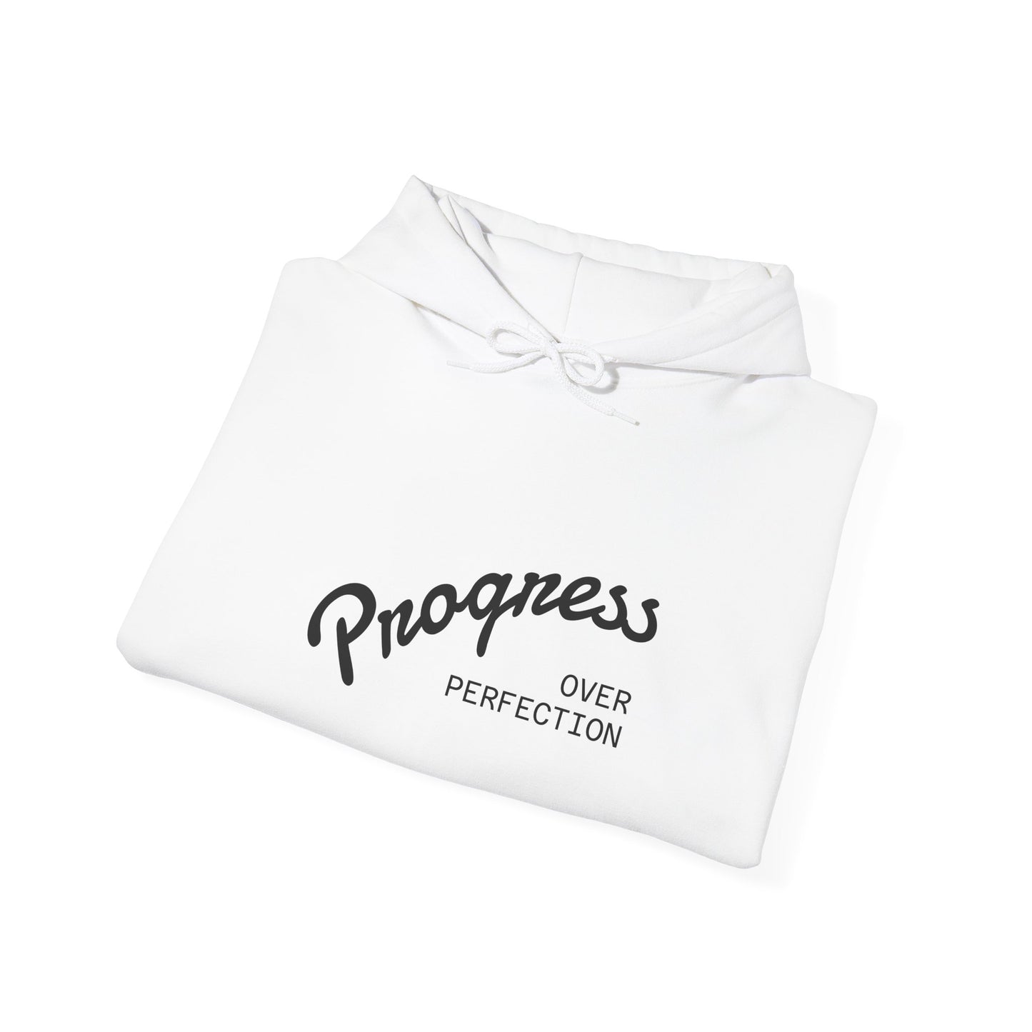 Progress Over Perfection hoodie | Motivational Hoodie, Sleeve Script Design