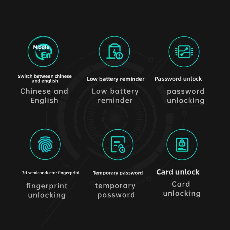 Smart Fingerprint Door Lock with Bluetooth Wi-Fi Access