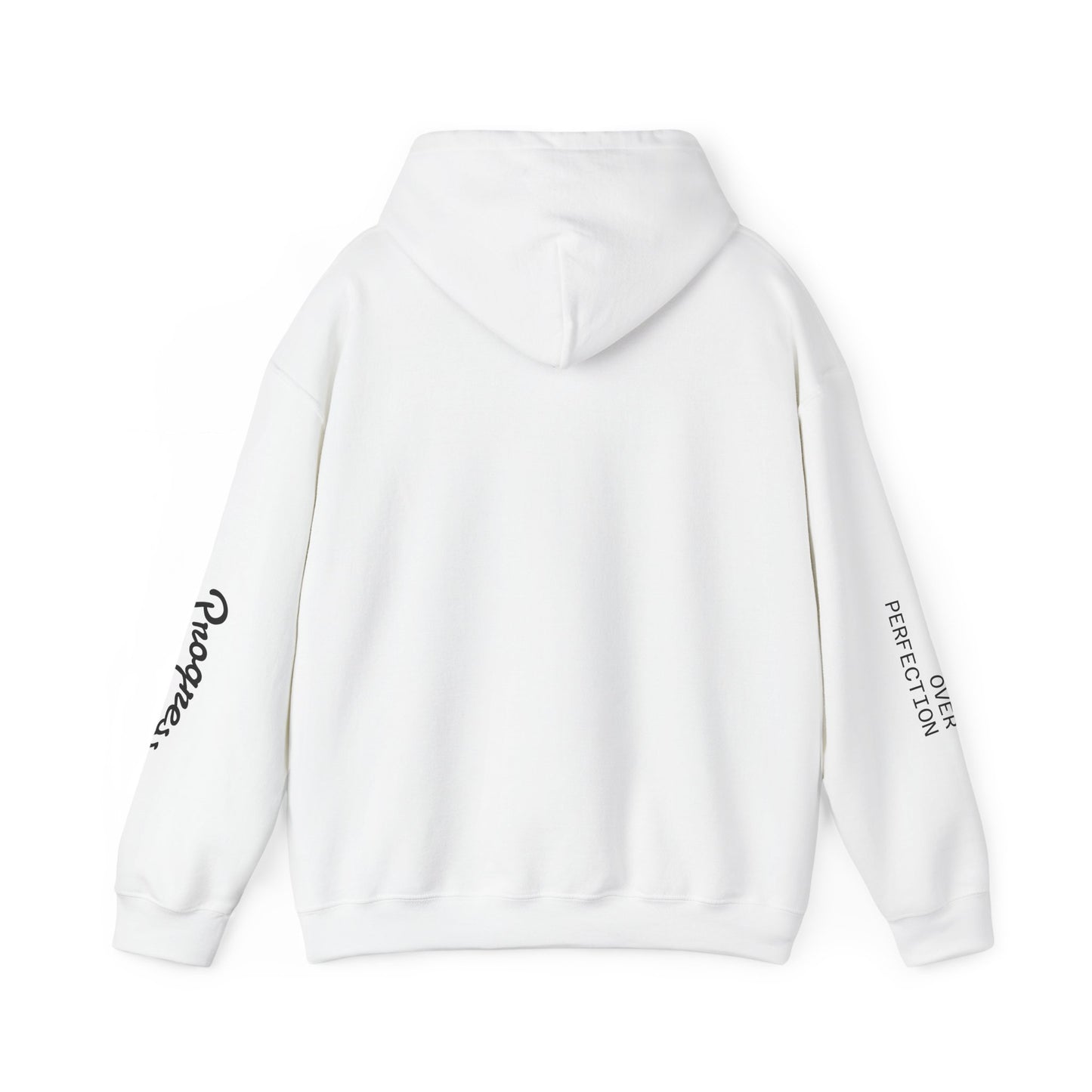 Progress Over Perfection hoodie | Motivational Hoodie, Sleeve Script Design